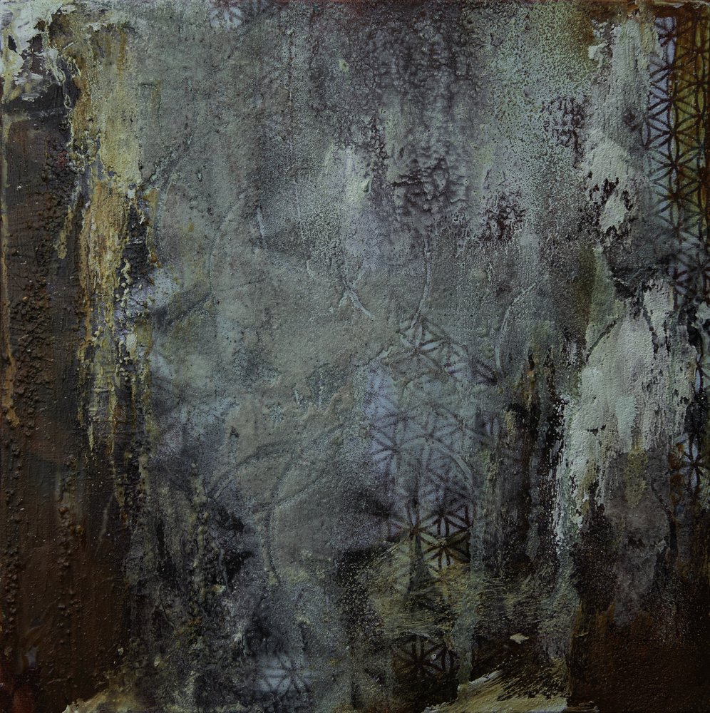 Geometryczna tekstura w stylu grunge autorstwa Deb Chaney