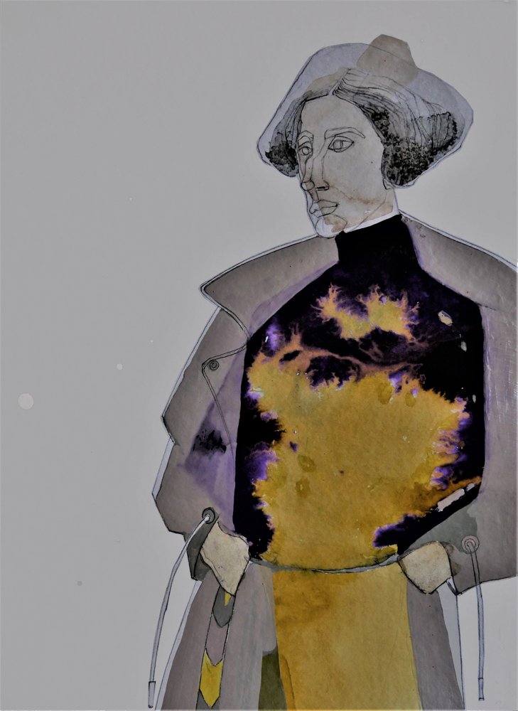 Abstrakcyjny portret modowy autorstwa Doris Schmitz