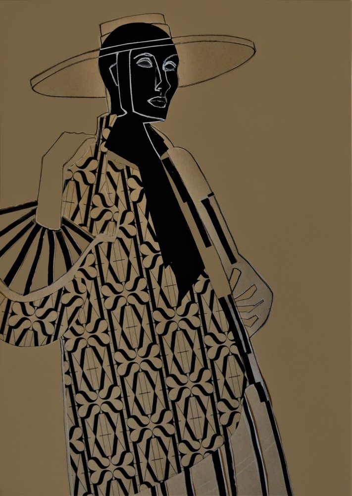 Kobieta w stylu art déco autorstwa Doris Schmitz