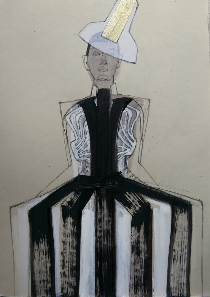 Portret mody awangardowej autorstwa Doris Schmitz