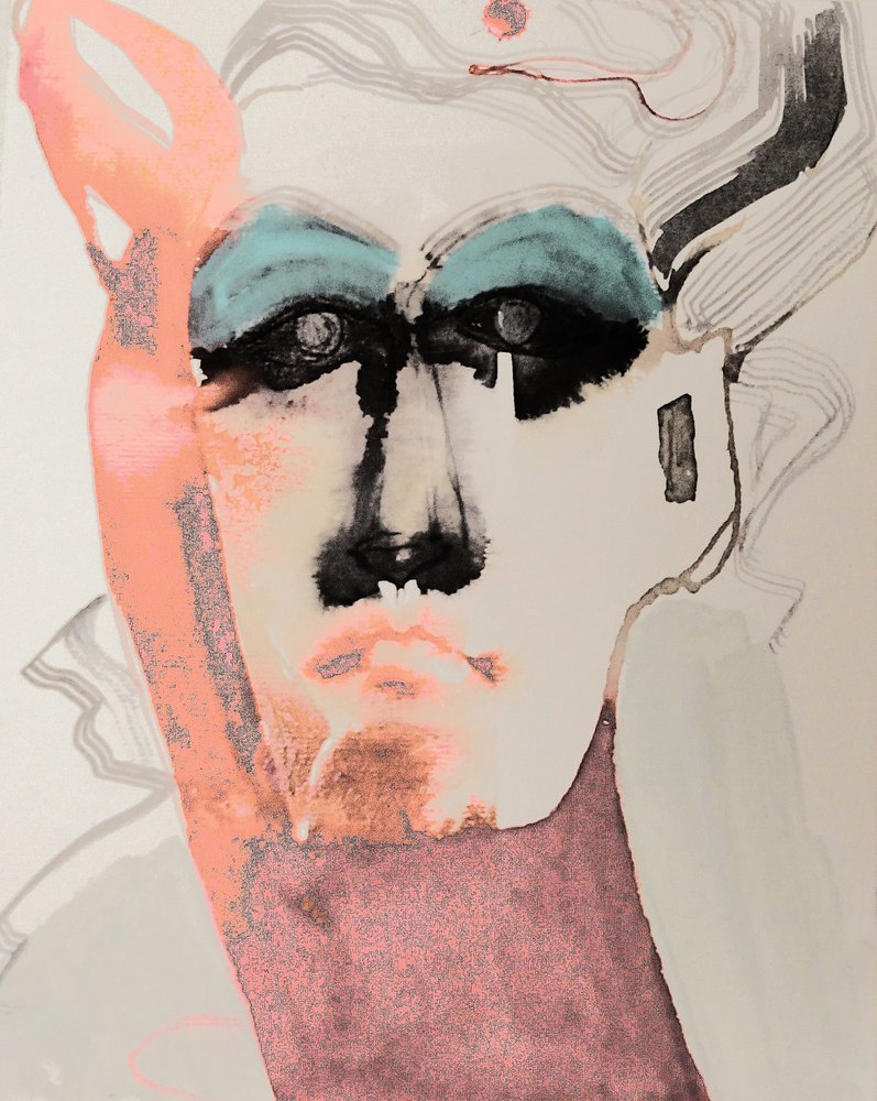 Wyrazisty, abstrakcyjny portret autorstwa Doris Schmitz