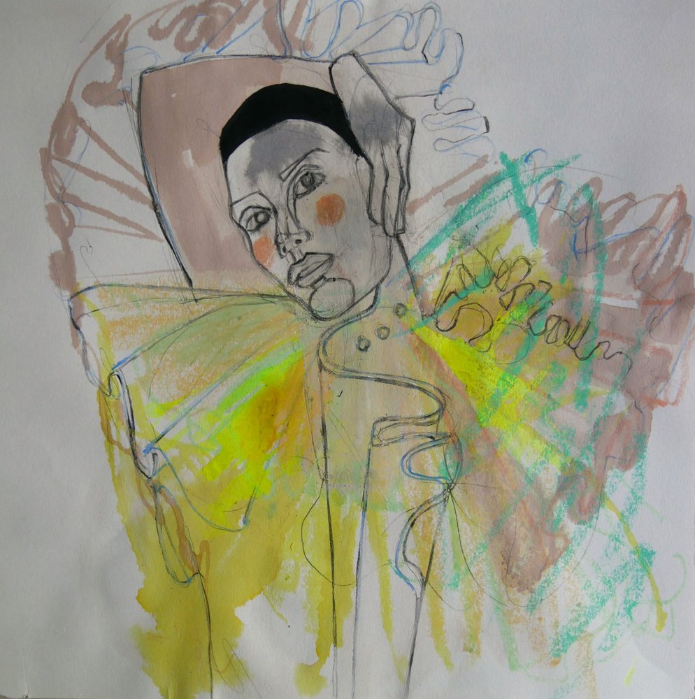 Kolorowy portret modowy autorstwa Doris Schmitz
