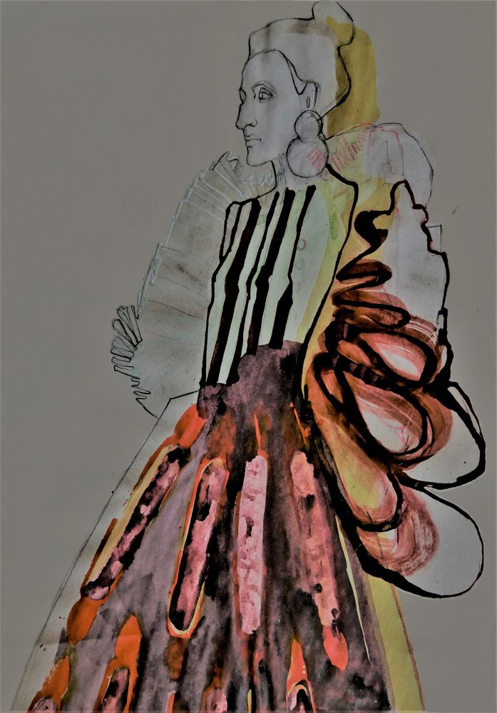 Efektowna ilustracja modowa autorstwa Doris Schmitz