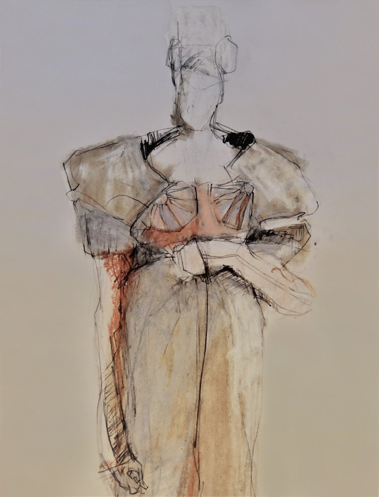Elegancki szkic modowy autorstwa Doris Schmitz