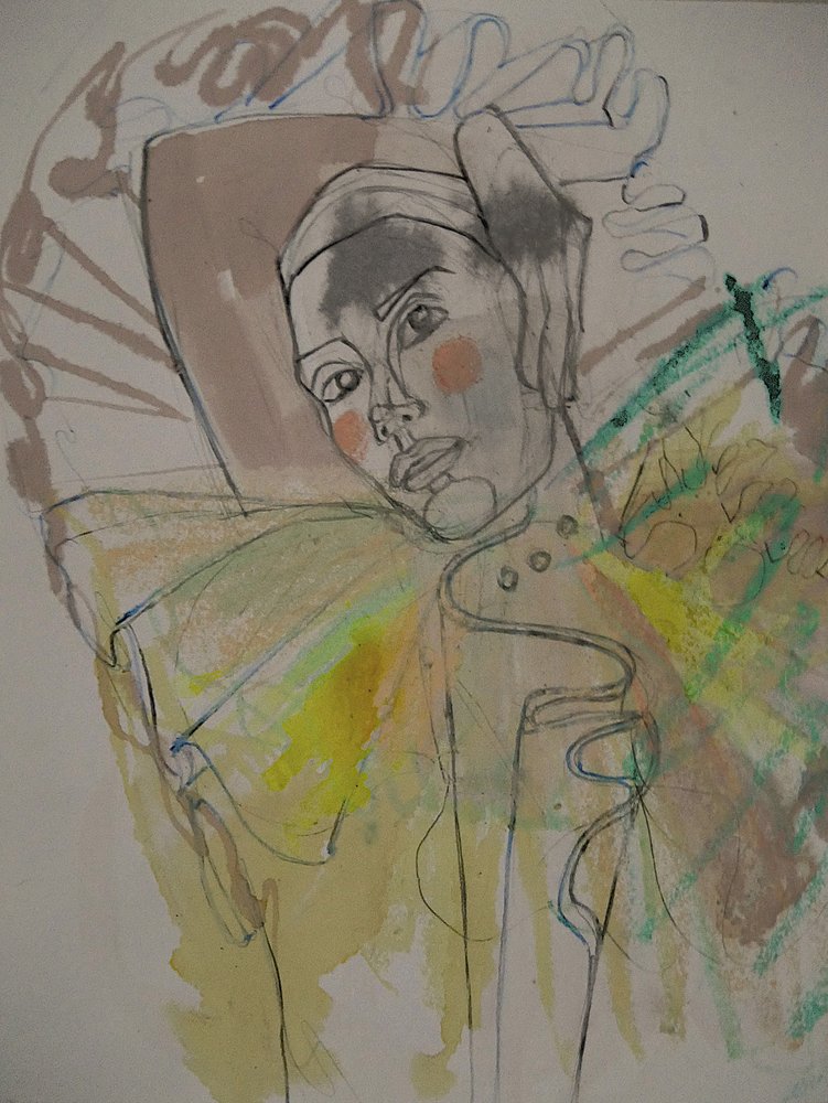Wyrazisty portret kobiety autorstwa Doris Schmitz