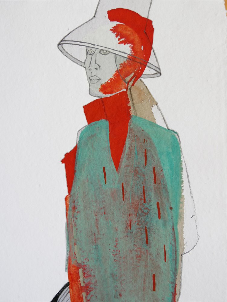 Figurka modowa „Red Splash” autorstwa Doris Schmitz