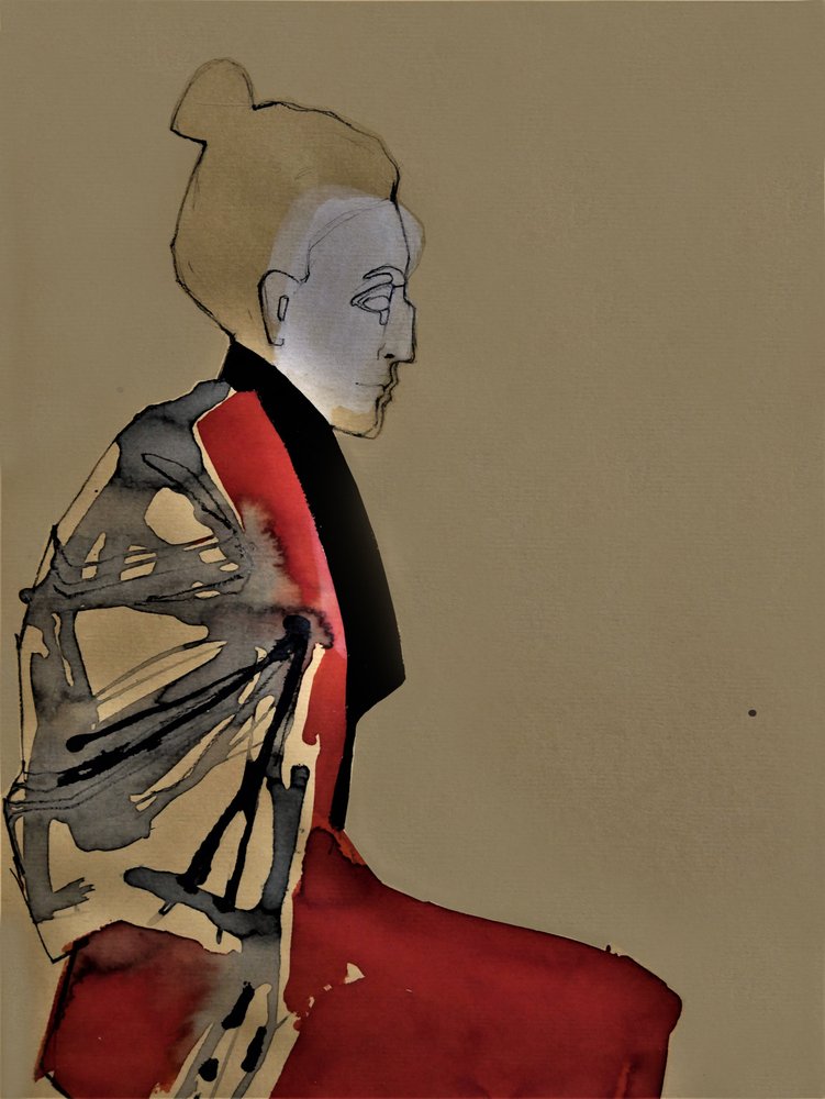 Spokojny portret w kimonie autorstwa Doris Schmitz