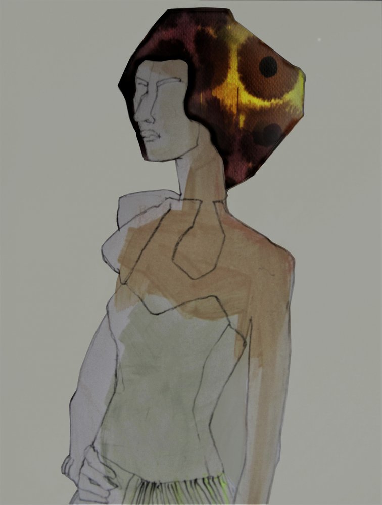Profil stylowej kobiety autorstwa Doris Schmitz