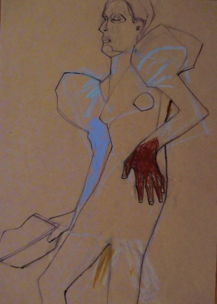Stylizowana figurka modowa autorstwa Doris Schmitz