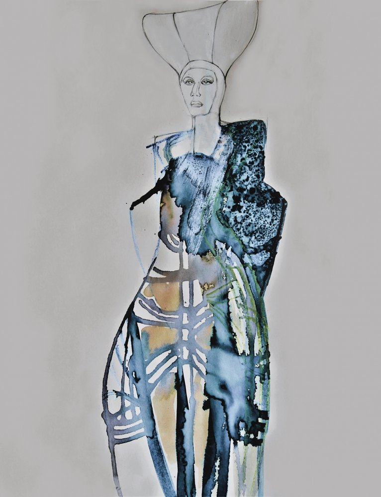 Stylizowany portret modowy autorstwa Doris Schmitz