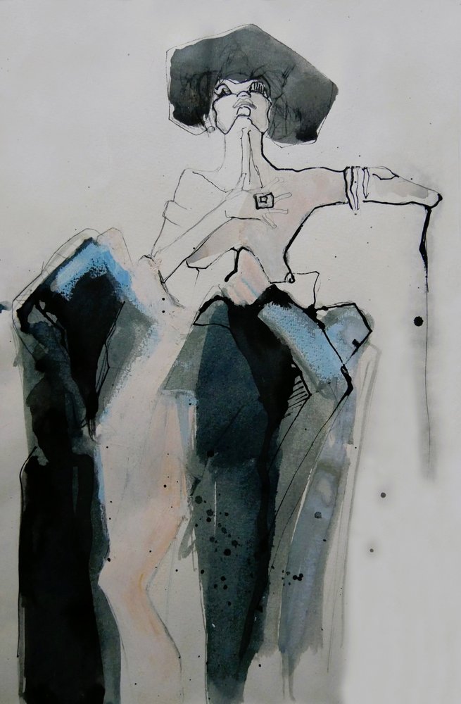 Stylizowany portret modowy autorstwa Doris Schmitz