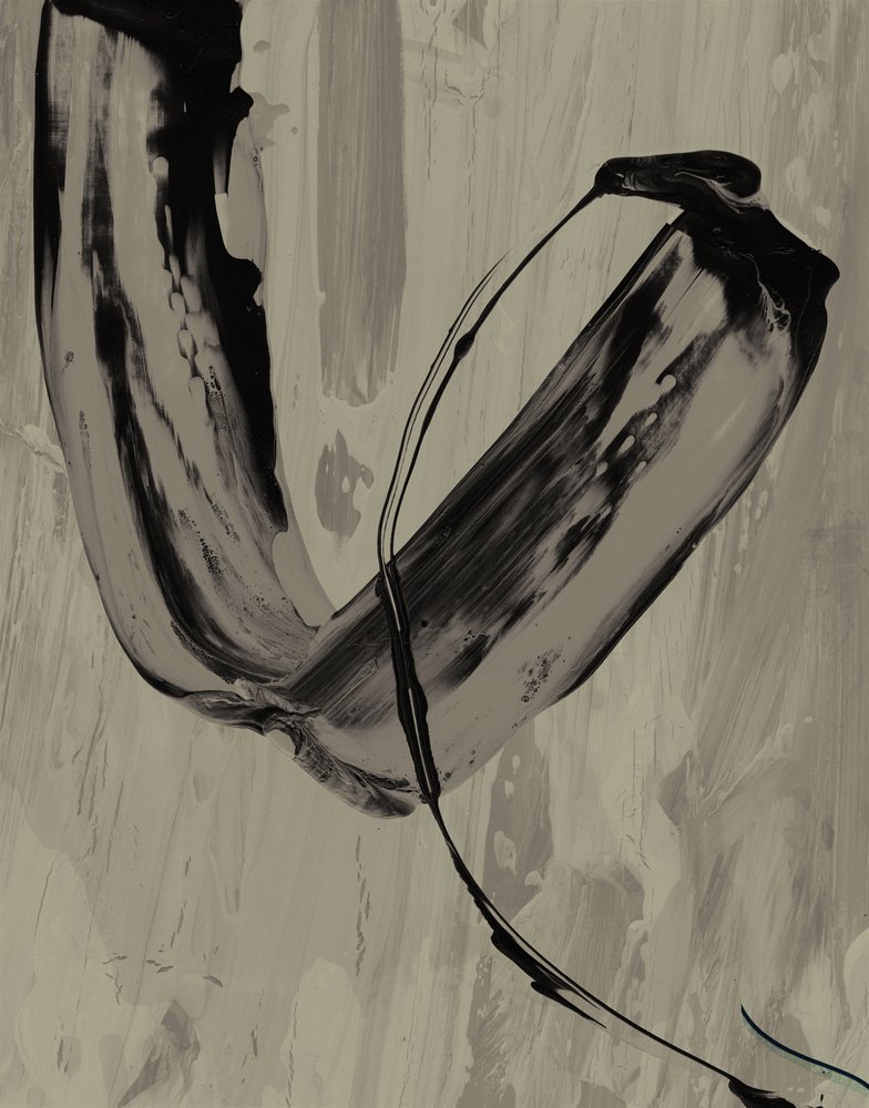 Abstrakcyjny szary gest autorstwa Edward Selkirk