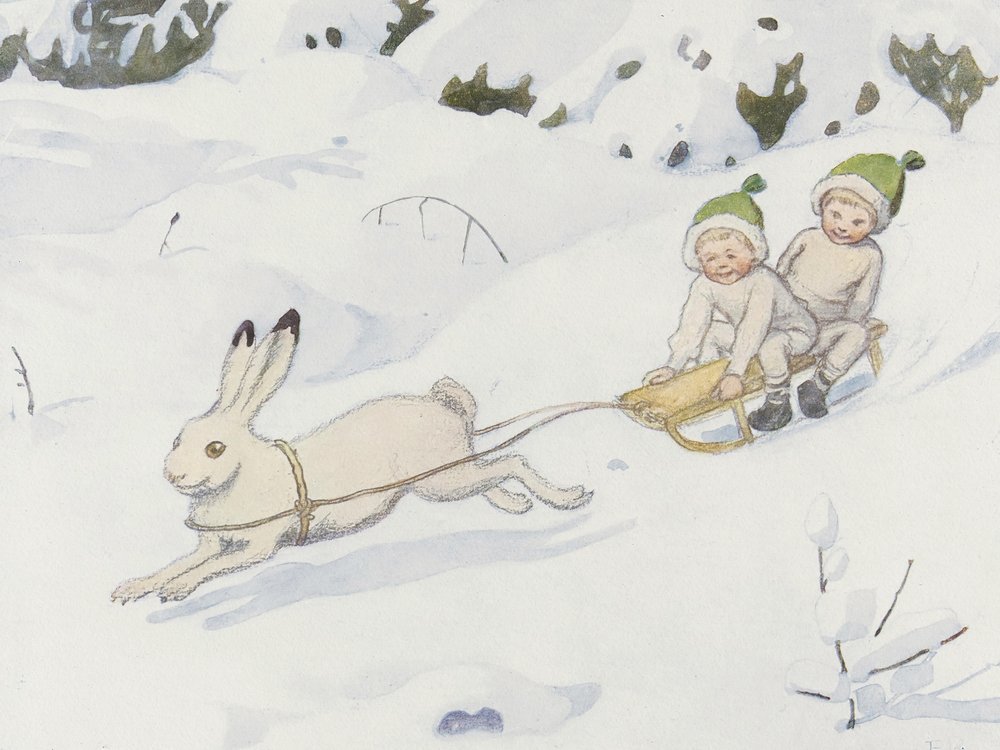 Zając śnieżny autorstwa Elsa Beskow