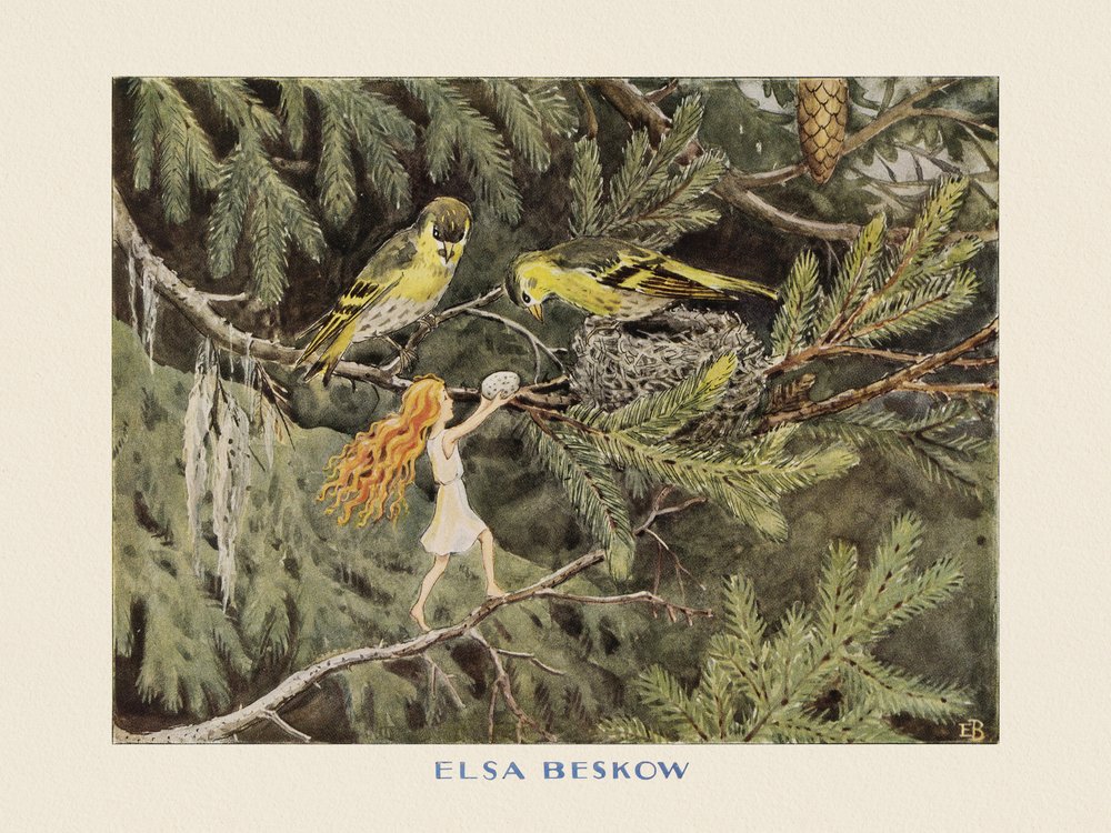 Jajko słoneczne Ptaki autorstwa Elsa Beskow