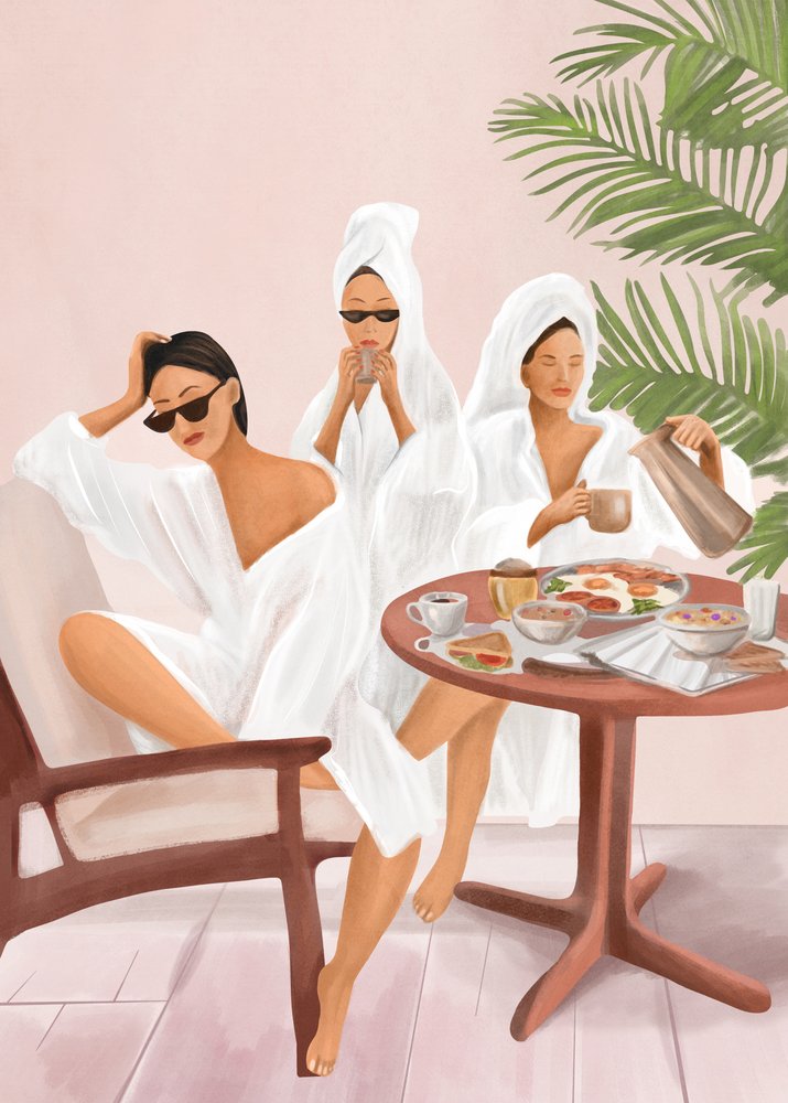 Stylowy brunch w spa autorstwa Flow Line