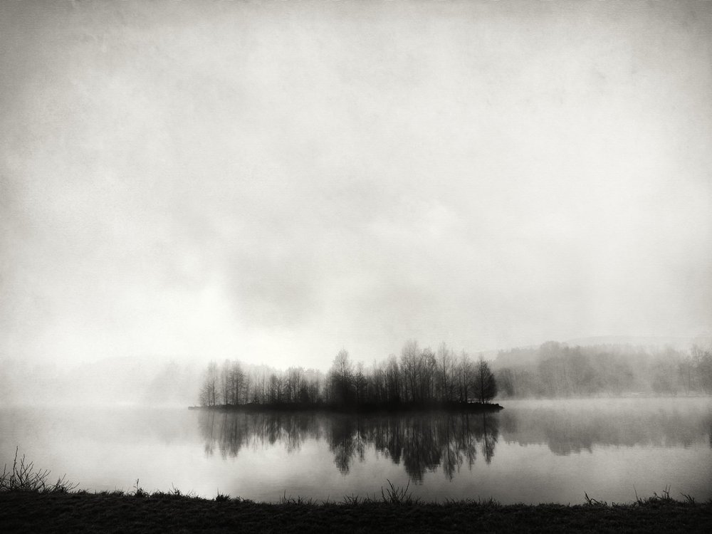 Odbicie na Misty Island autorstwa Franz Bogner