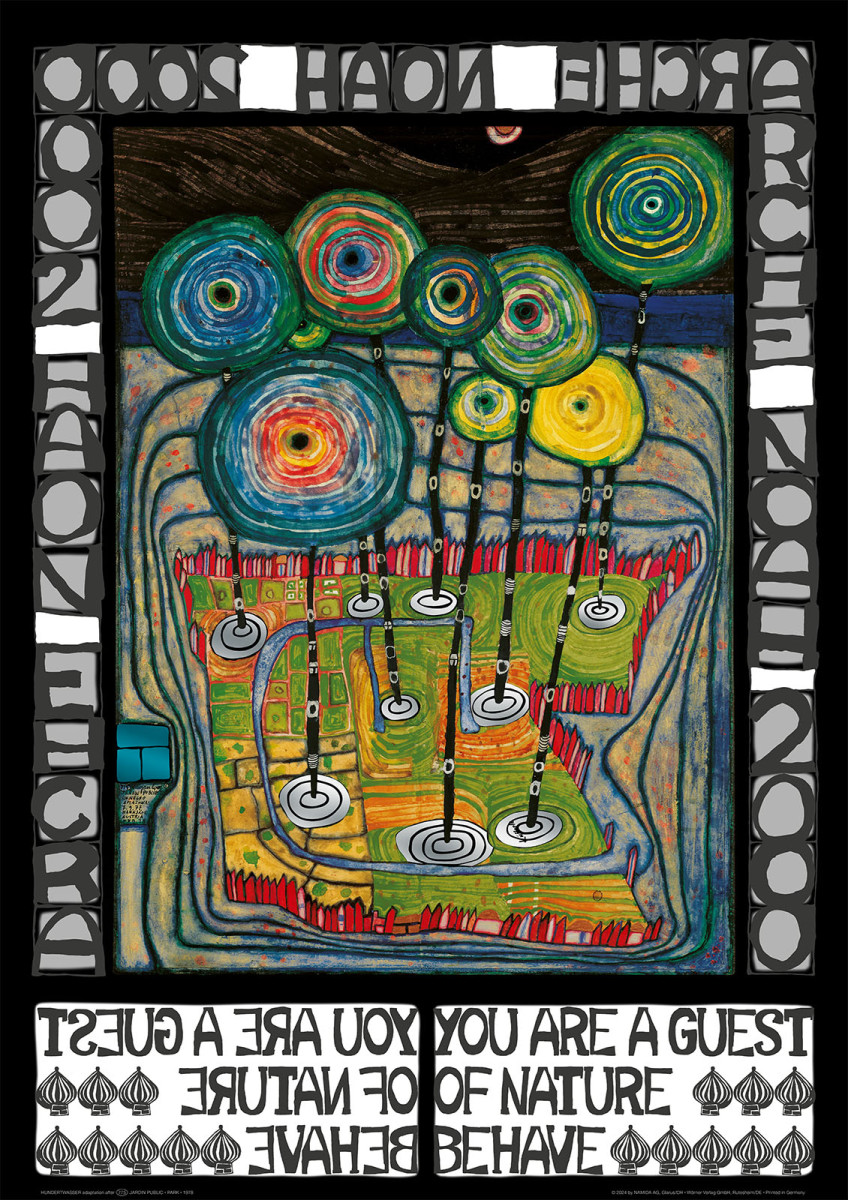 Arka Noego 2000 (Jesteś gościem natury) autorstwa Friedensreich Hundertwasser
