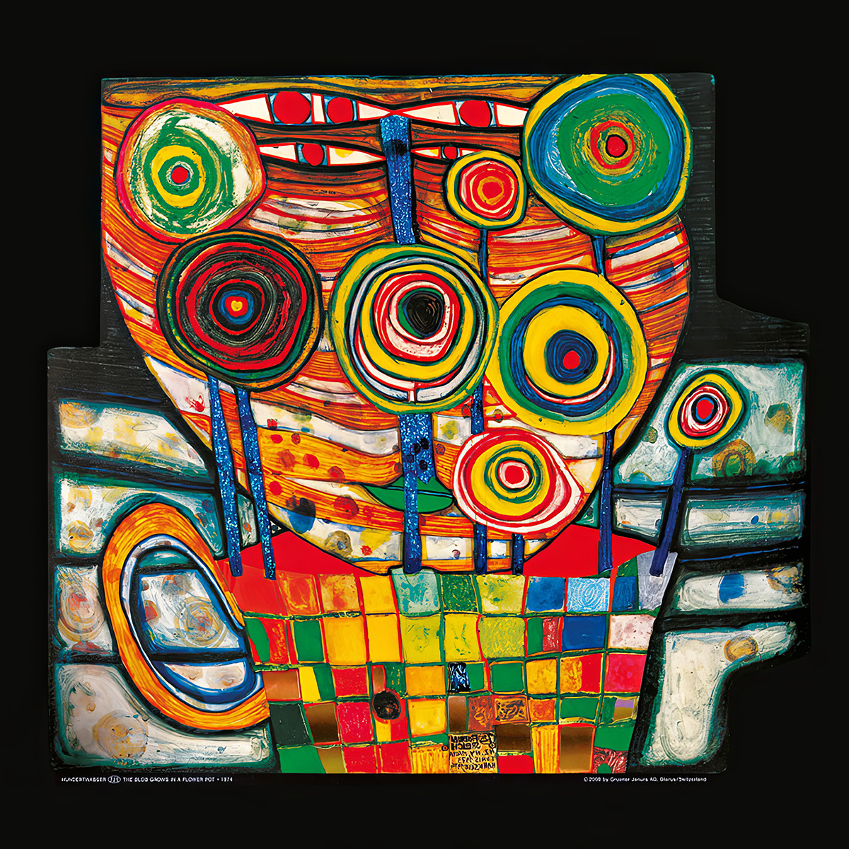 To coś rośnie w doniczce autorstwa Friedensreich Hundertwasser