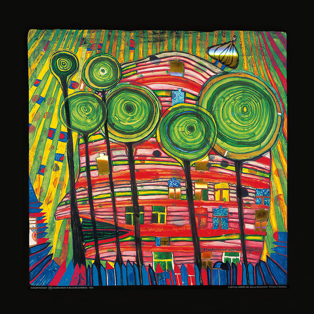 Te rośliny rosną w ukochanych ogrodach autorstwa Friedensreich Hundertwasser