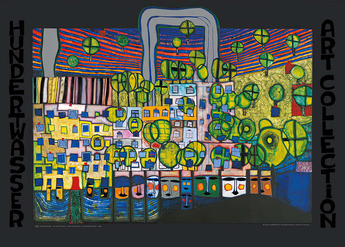 Ulica Loewengasse autorstwa Friedensreich Hundertwasser