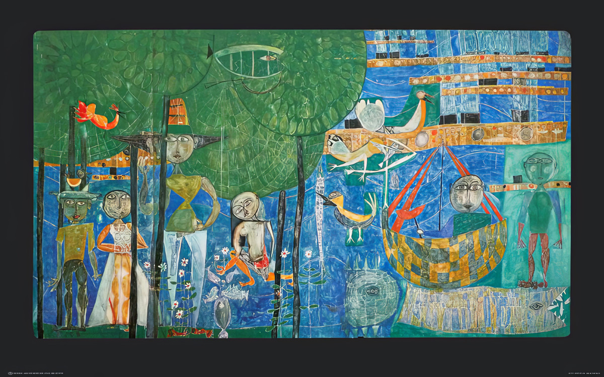 Raj – kraina ludzi, ptaków i statków autorstwa Friedensreich Hundertwasser