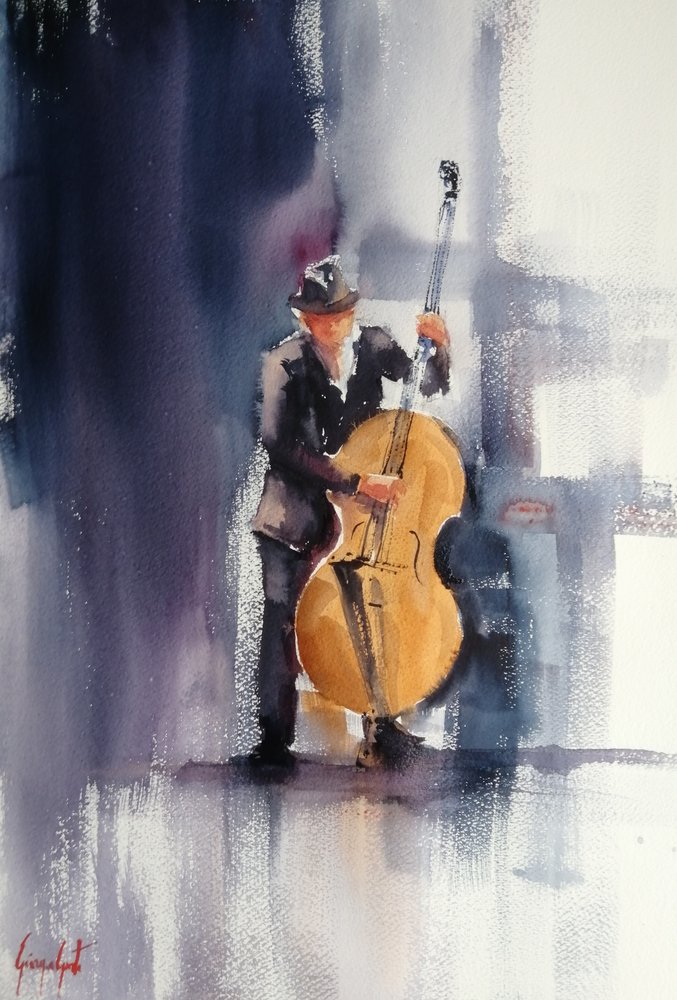 Fajny bas jazzowy autorstwa Giorgio Gosti
