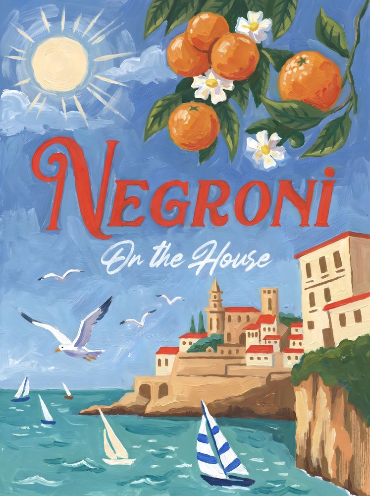 Włoski Negroni z wybrzeża autorstwa HUGO