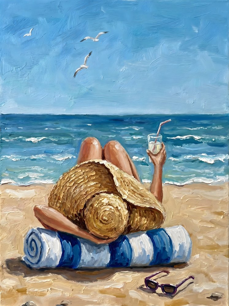 Letni relaks na plaży autorstwa HUGO