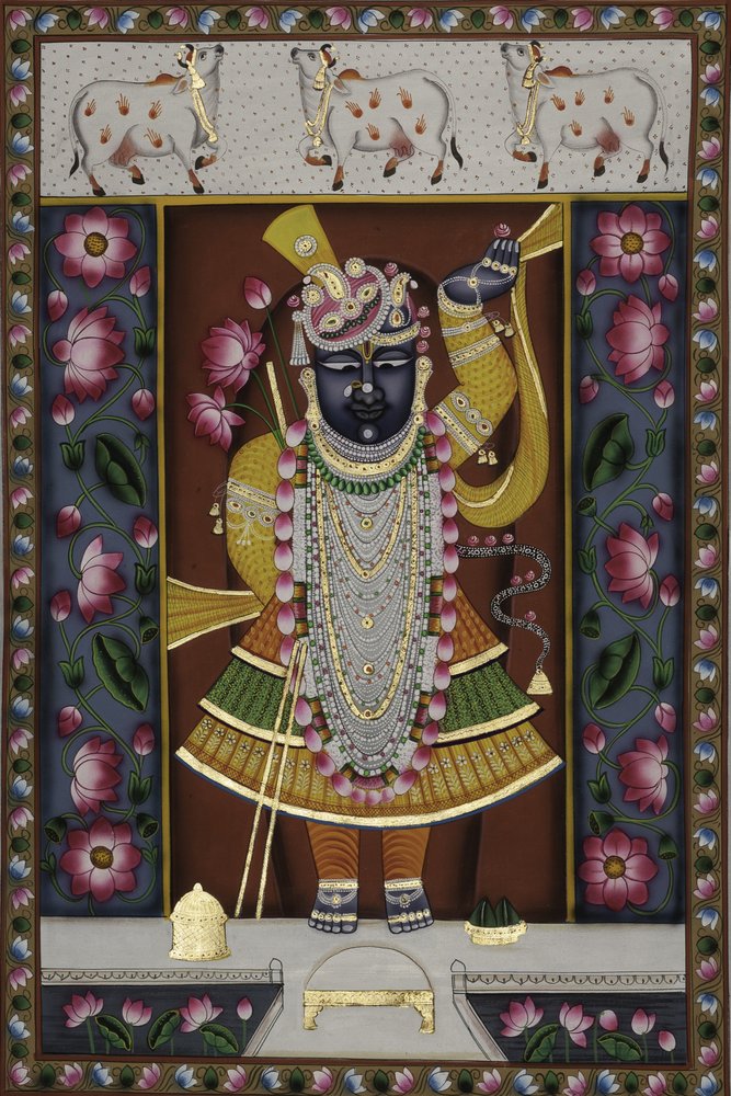 Ozdobiony Lord Shrinathji autorstwa IMAGINEERS STUDIO