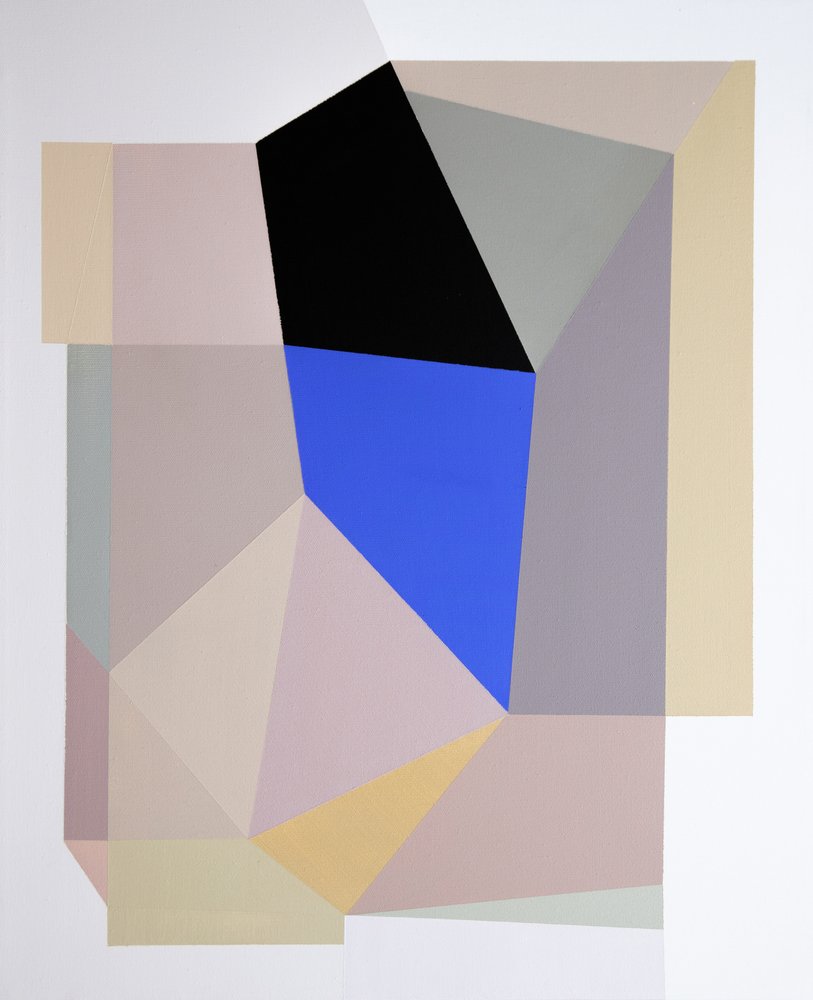 Niebiesko-czarna geometria autorstwa Ildefonso Martín