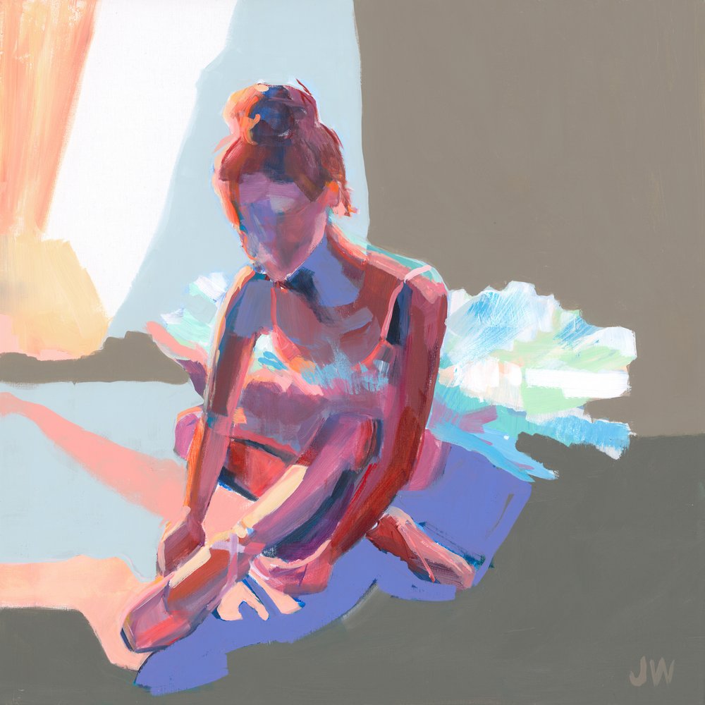 Siedząca balerina autorstwa Jenny Westenhofer