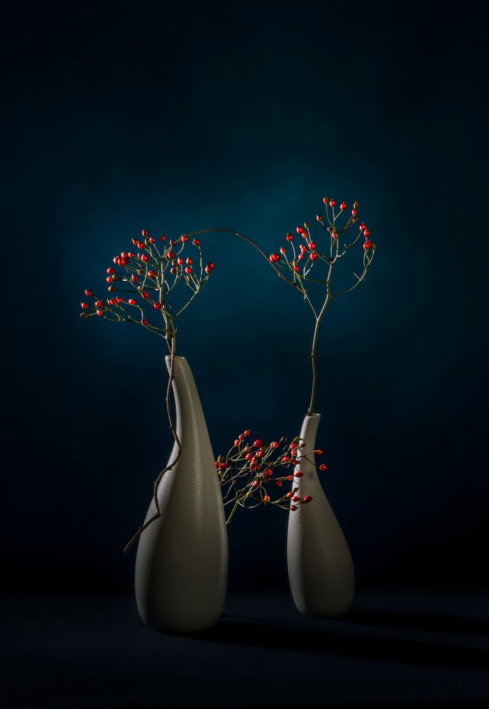 Nowoczesne wazony „Red Berries” autorstwa John-Mei Zhong