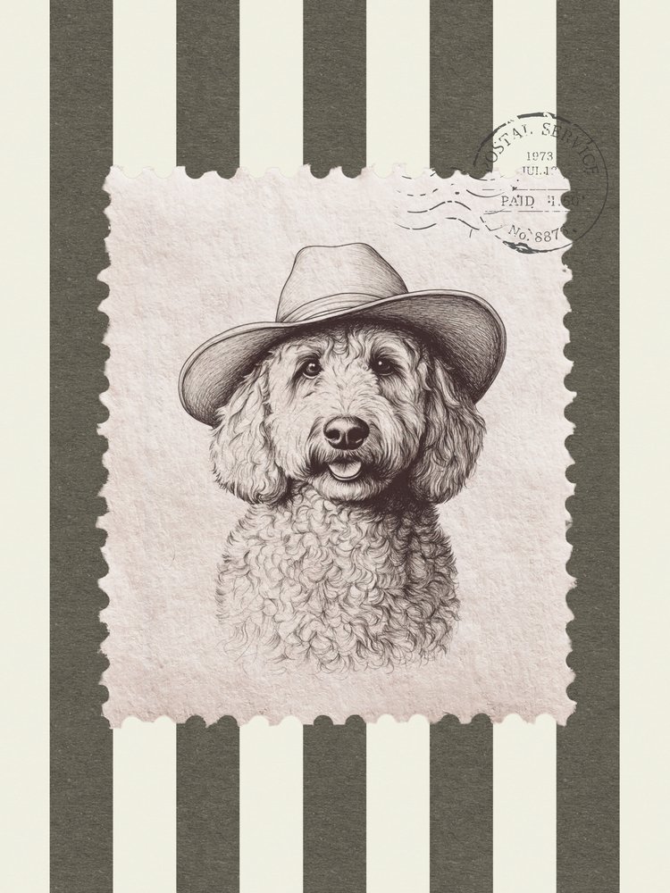 Kapelusz kowbojski Goldendoodle autorstwa Jolly and Dash