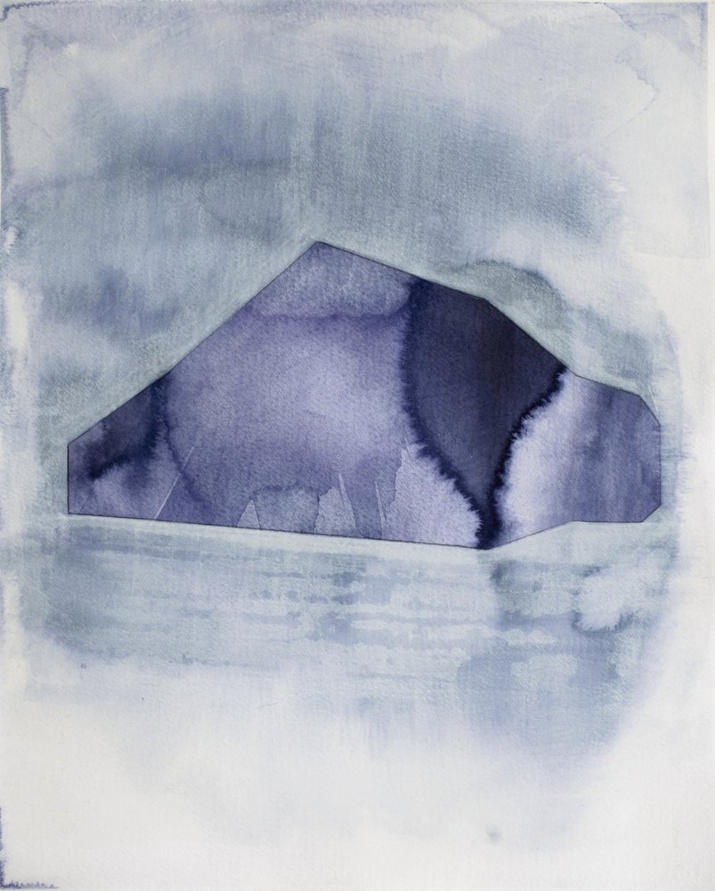 Abstrakcyjna niebieska geometria autorstwa Joshua Hoskins