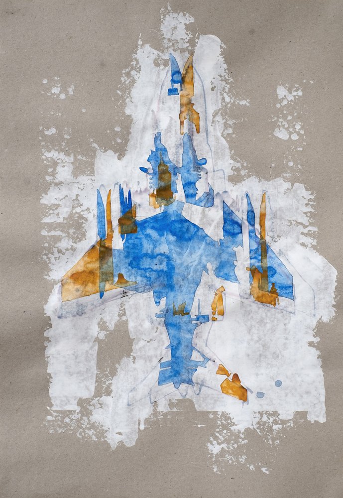 Abstrakcyjny myśliwiec autorstwa Joshua Hoskins