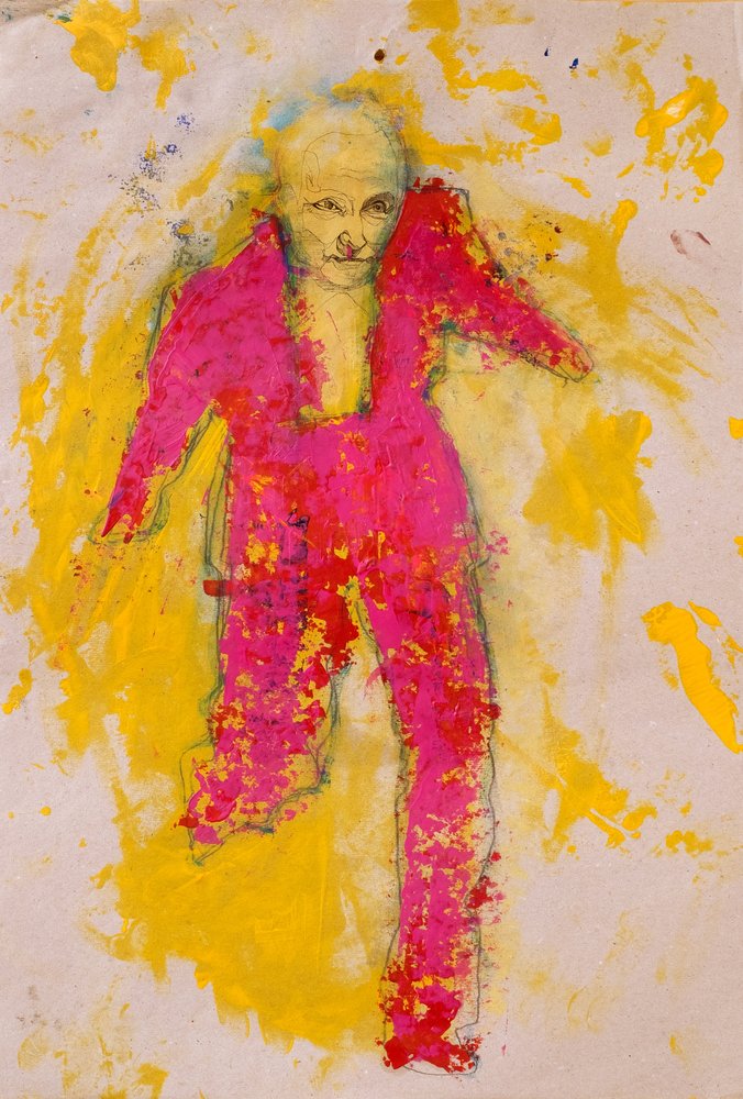 Różowa figurka autorstwa Joshua Hoskins