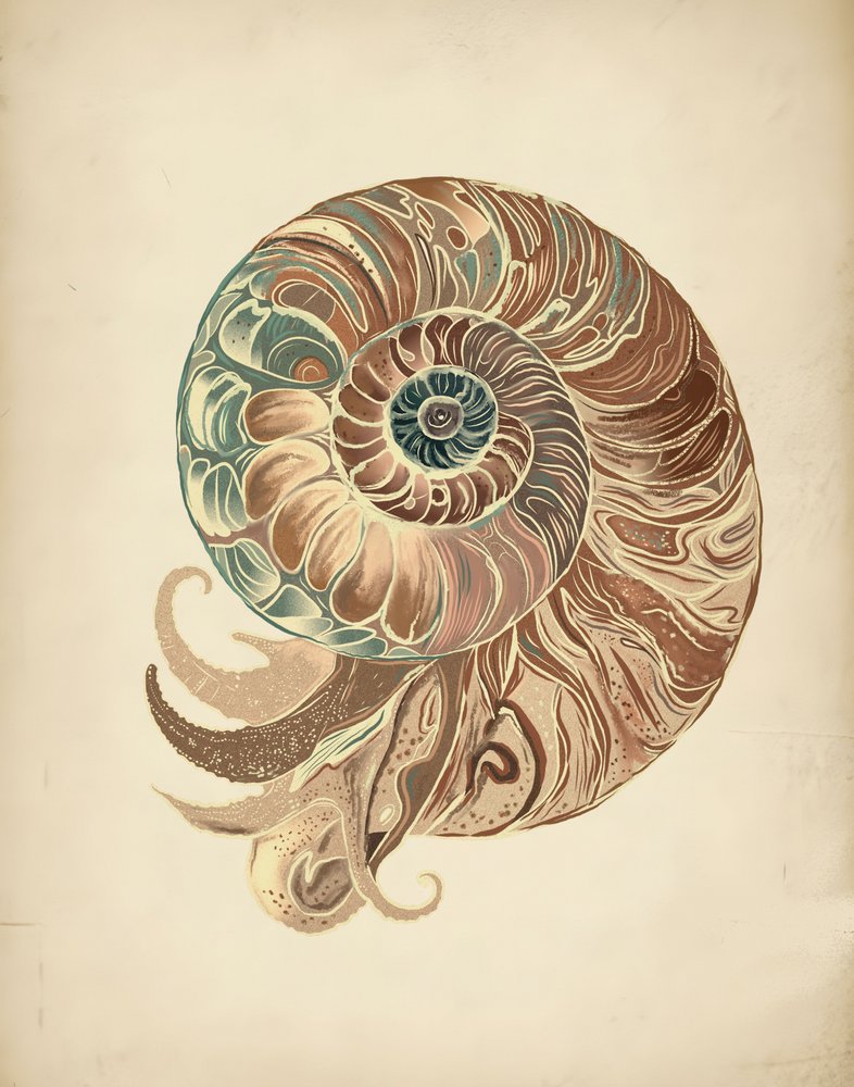 Elegancka muszla nautilusa autorstwa Josie George