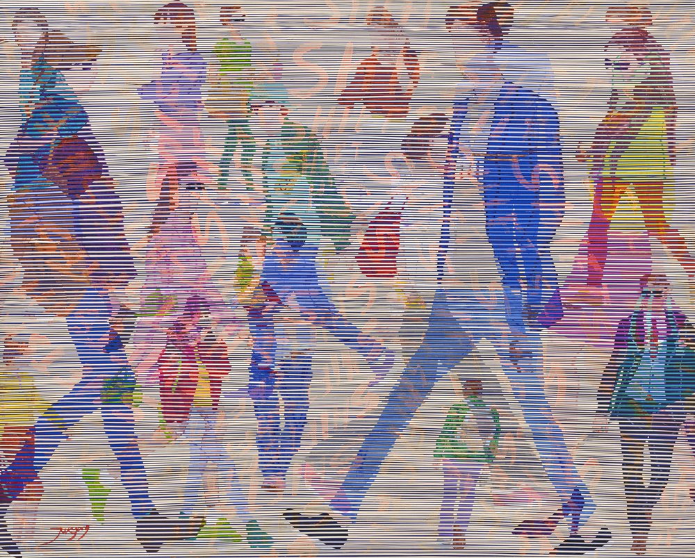 „Abstract City Walkers” autorstwa Jukyong Park