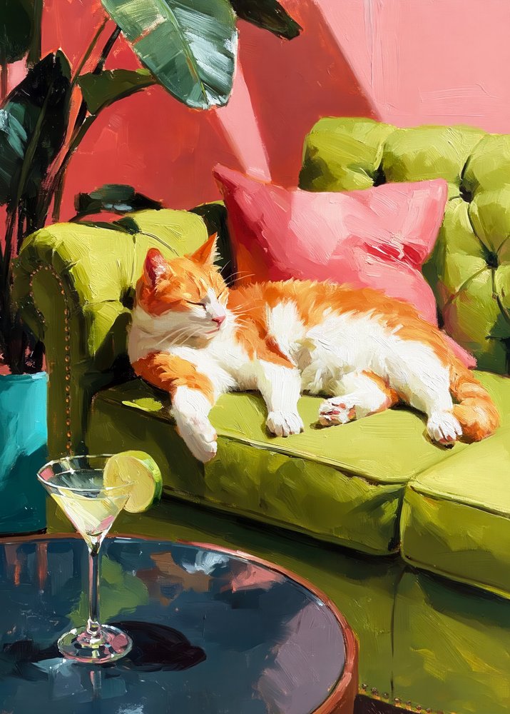 Martini „Sunny Cat” autorstwa Justyna Jaszke