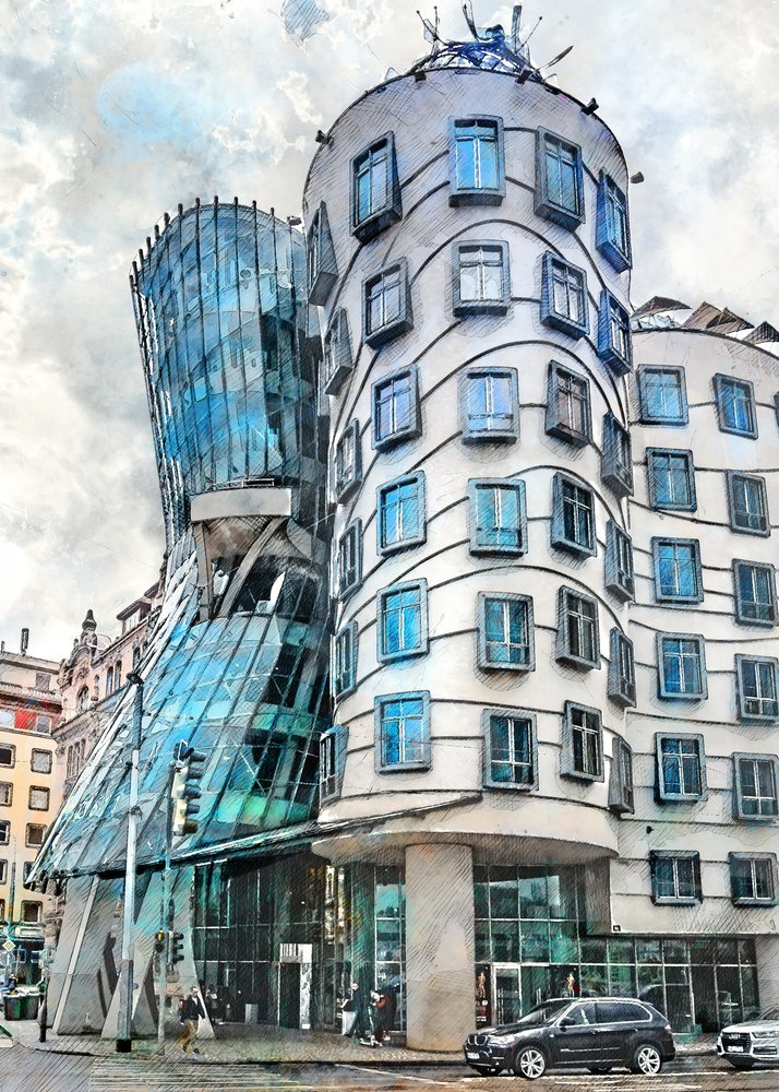 Falista architektura Pragi autorstwa Justyna Jaszke