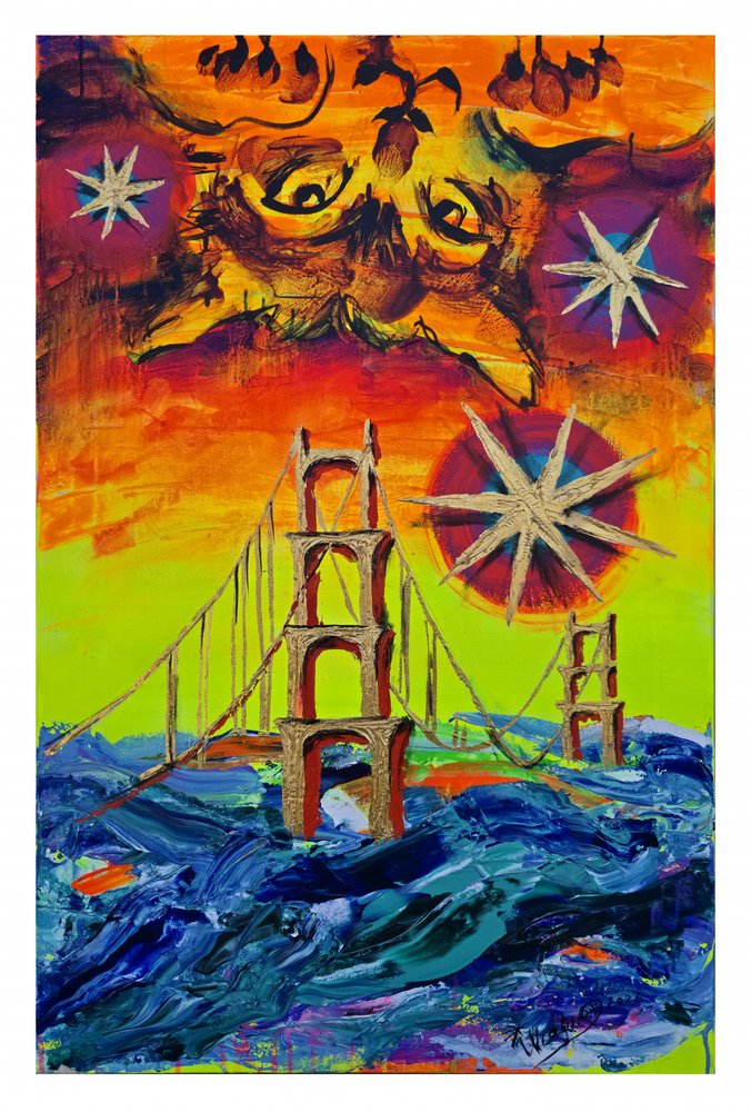 Barwny mit o Golden Gate autorstwa Kanat Ibragimov