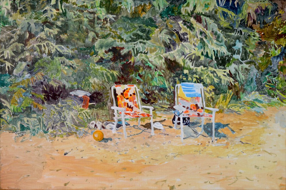 Letnie leżaki plażowe autorstwa Karin Bos