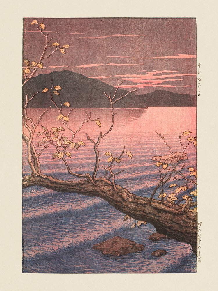 Towadako Noguchi (towada Lake Aomori) (1932) autorstwa Kawase Hasui
