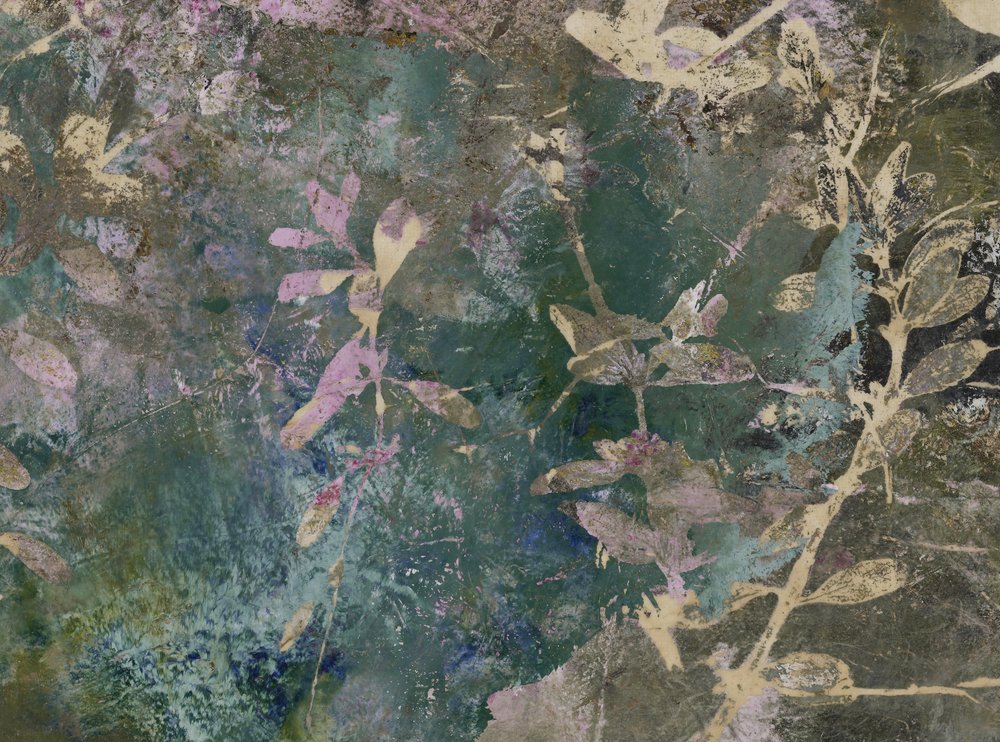 Botaniczne liście w stylu grunge autorstwa Lena Ru