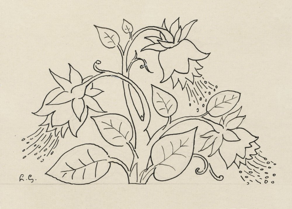 Krzew kwiatowy autorstwa Leo Gestel