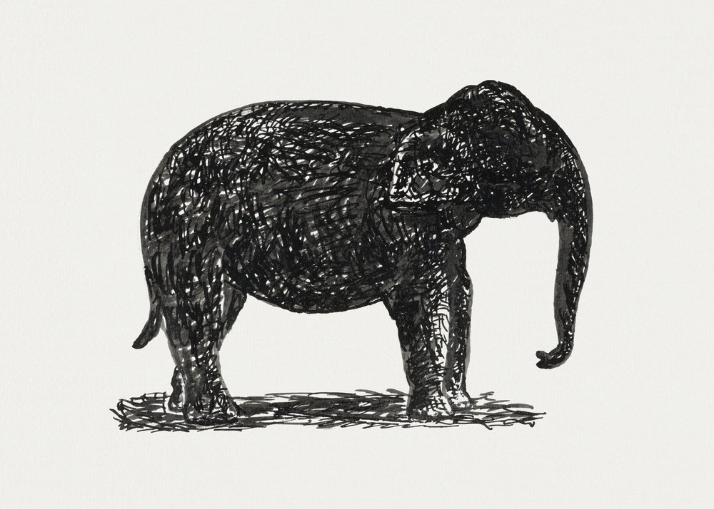 Elephant (ok. 1891–1941) autorstwa Leo Gestel