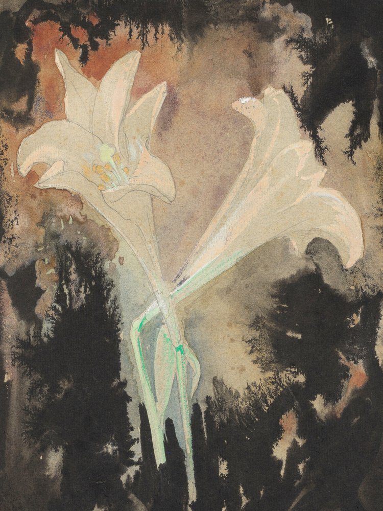 Dwa kwiaty (1902)  Stretch autorstwa Leo Gestela autorstwa Leo Gestel