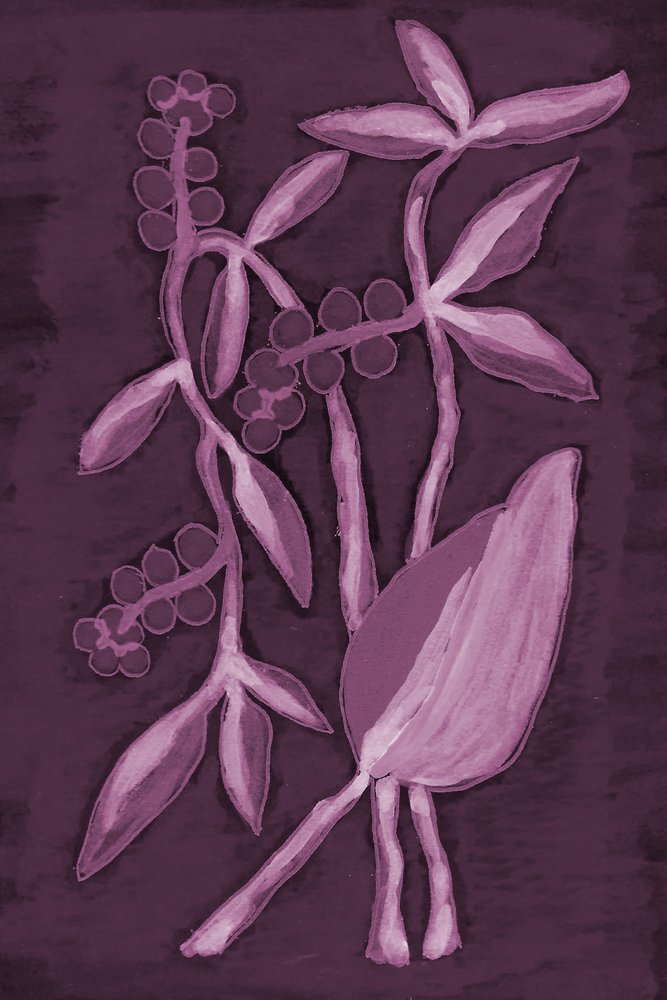 Deep Purple Botanicals autorstwa Lori Ann Folz