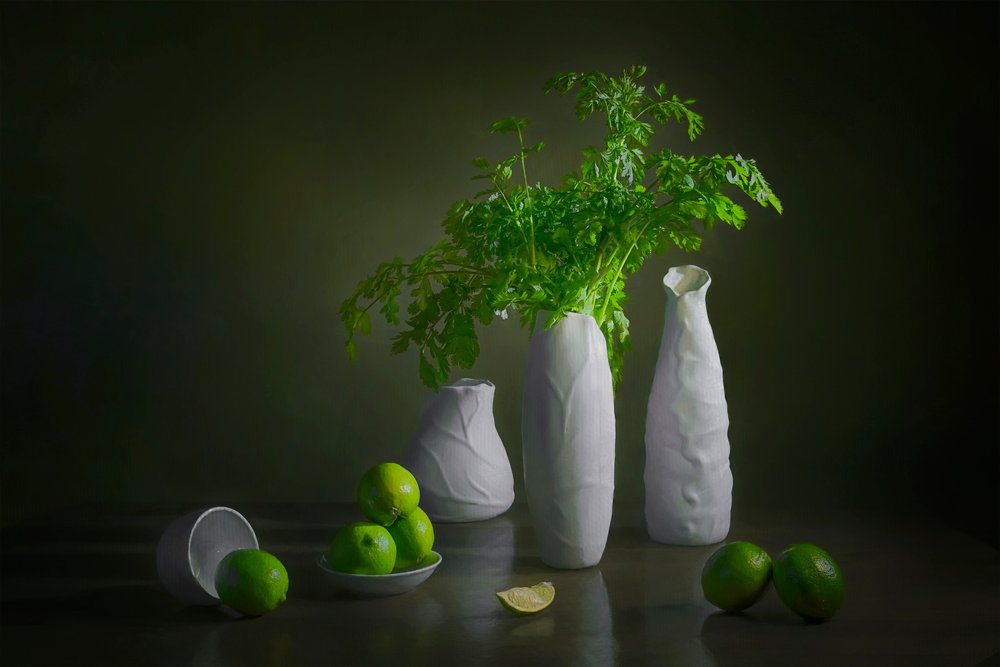 Nowoczesna martwa natura z limonkami autorstwa Lydia Jacobs