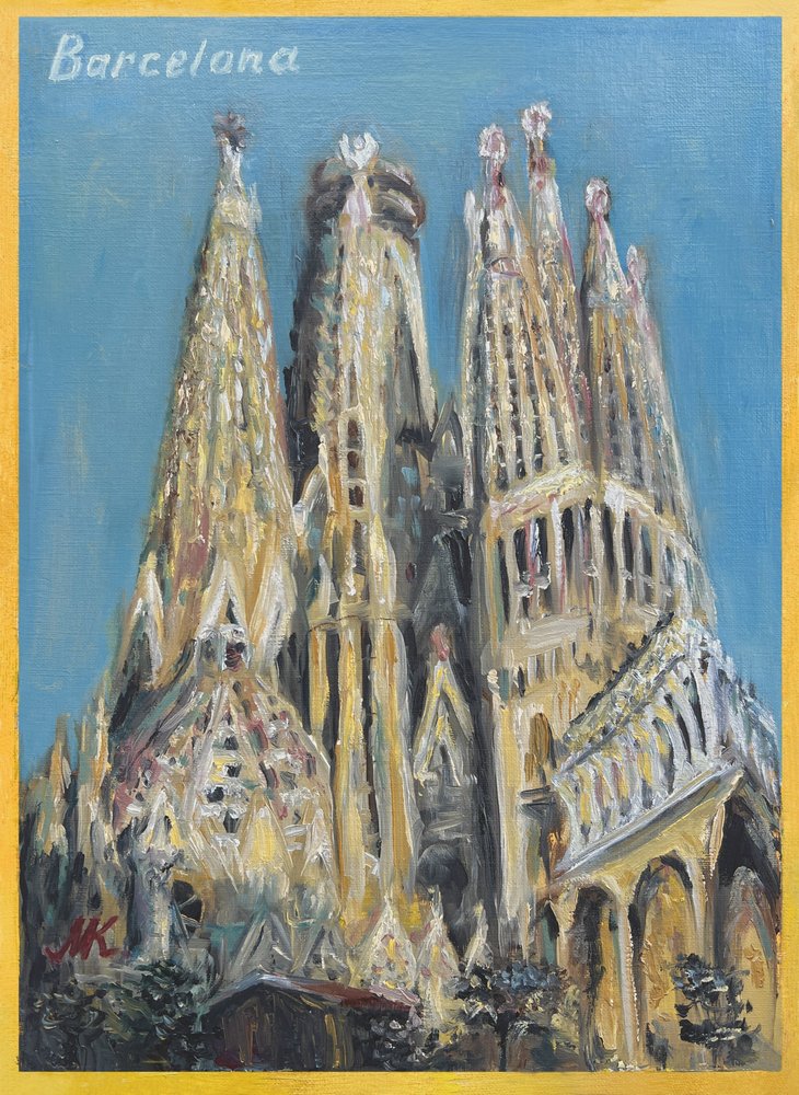 Bazylika Sagrada Familia w Barcelonie autorstwa Marina Kozyr